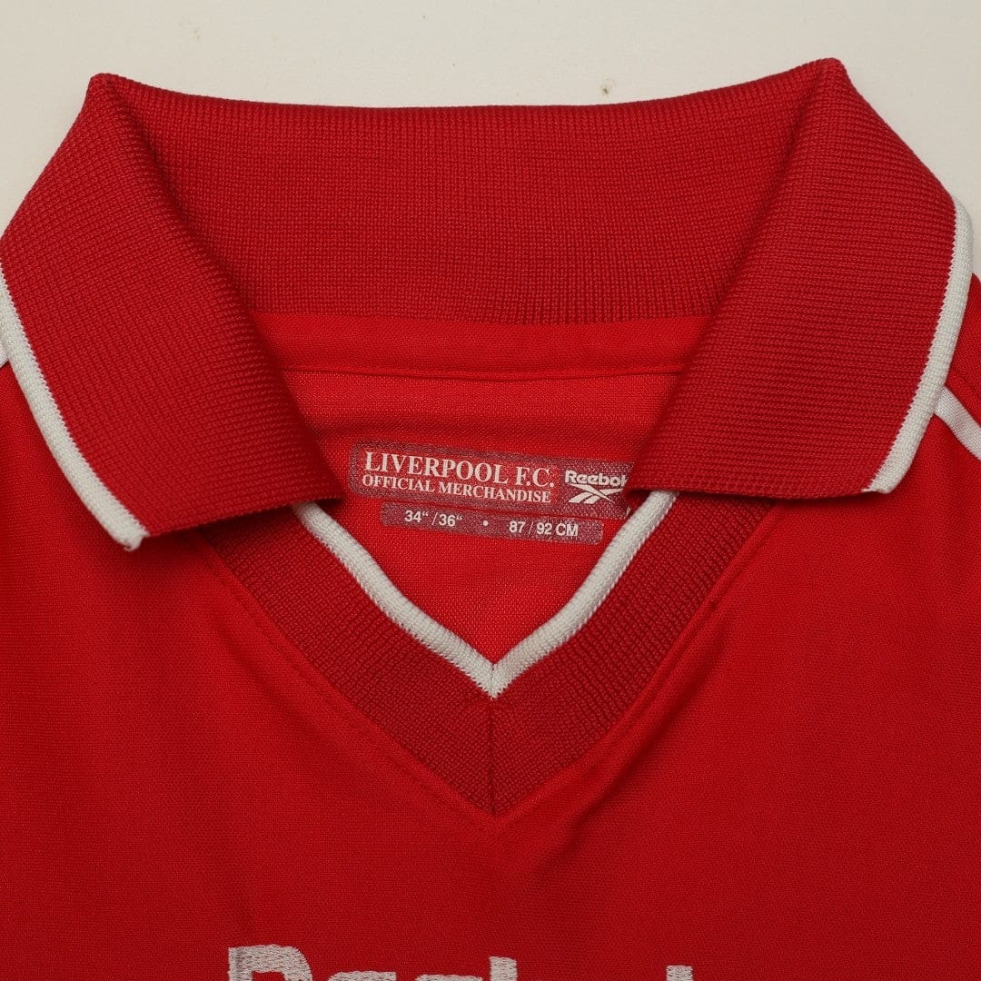 2000/02 Gerrard #17 Liverpool Vintage Reebok Home Football Shirt (S)