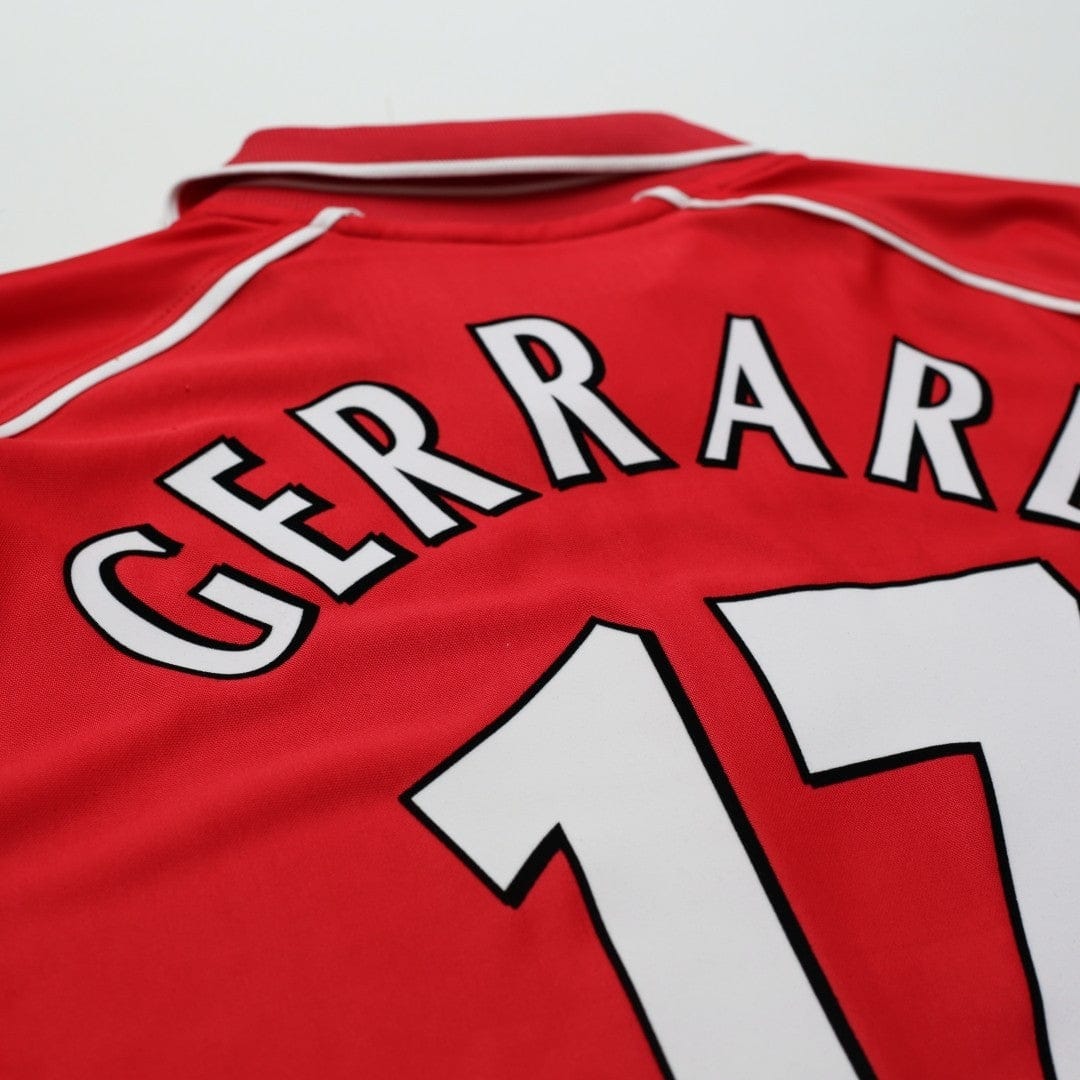 2000/02 Gerrard #17 Liverpool Vintage Reebok Home Football Shirt (S)