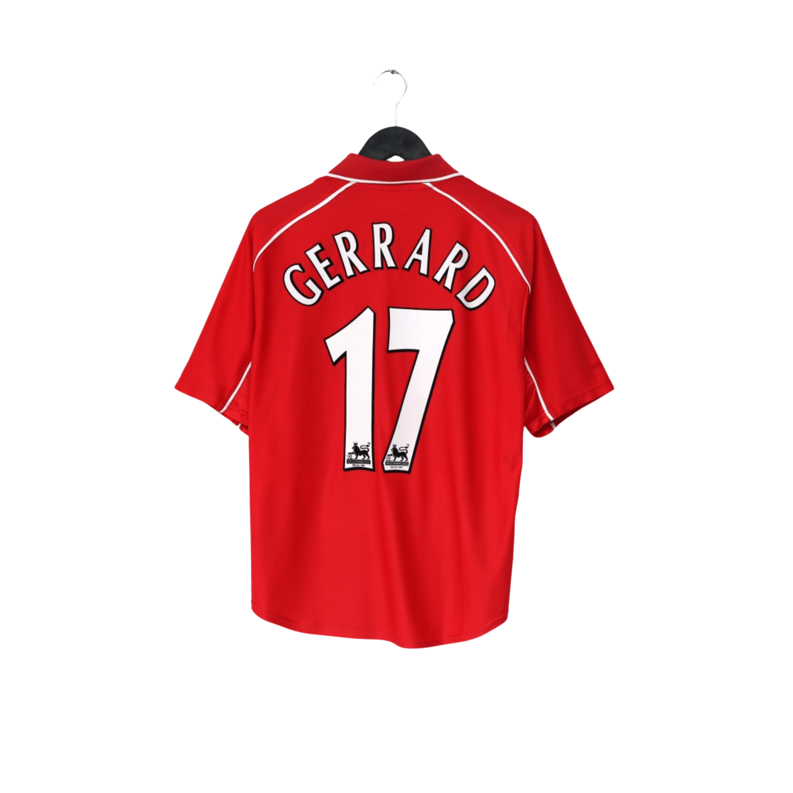 2000/02 Gerrard #17 Liverpool Vintage Reebok Home Football Shirt (S)