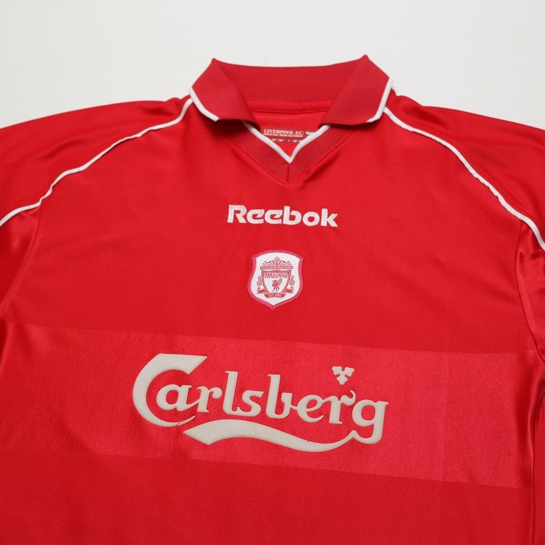 2000/02 Gerrard #17 Liverpool Vintage Reebok Home Football Shirt (S)