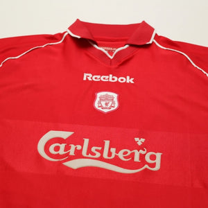 2000/02 Gerrard #17 Liverpool Vintage Reebok Home Football Shirt (S)