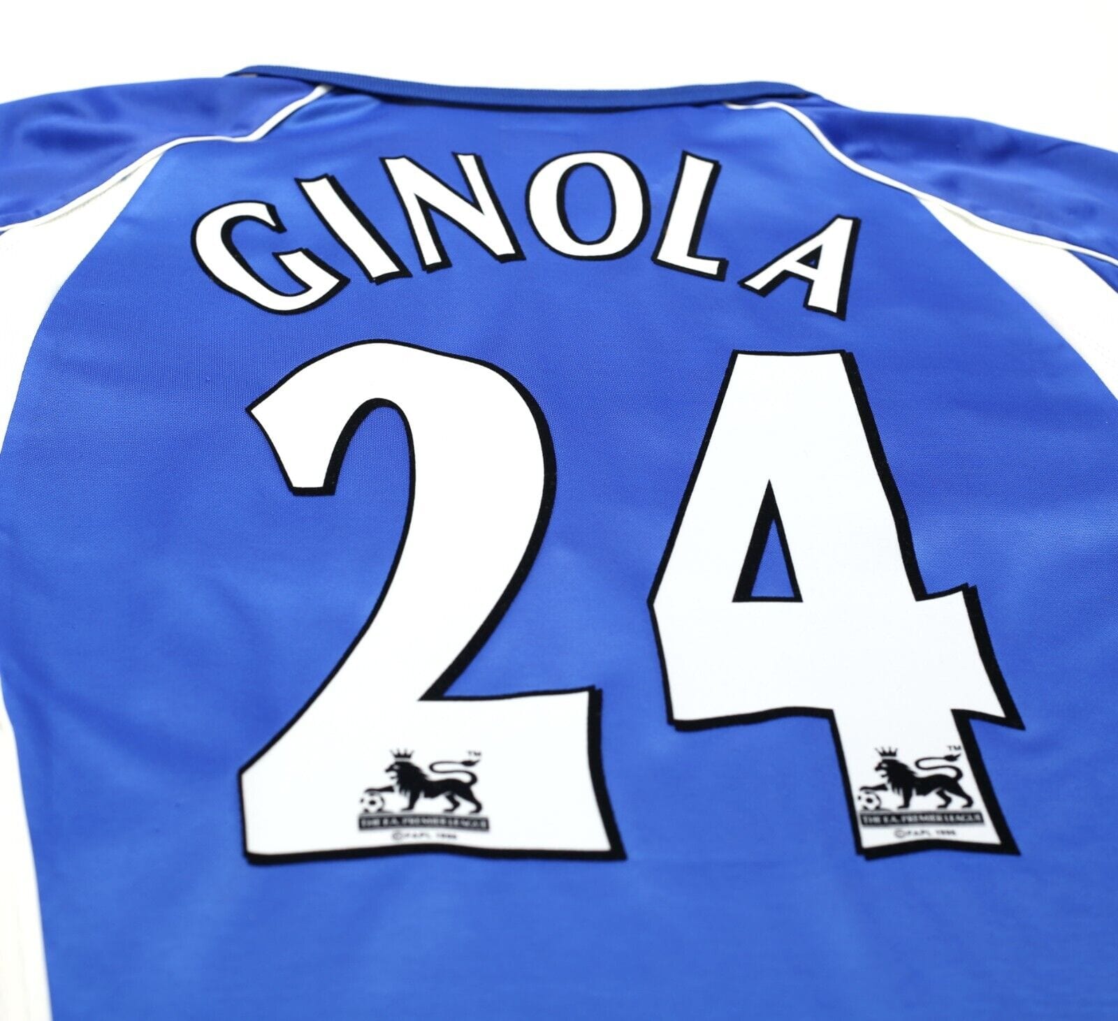 2000/02 GINOLA #24 Everton Vintage PUMA Home Football Shirt Jersey (L)
