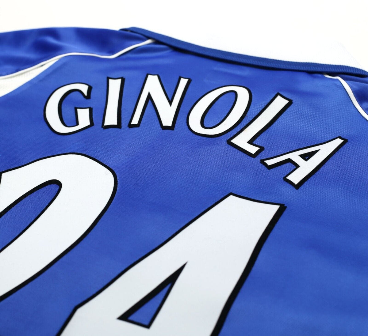 2000/02 GINOLA #24 Everton Vintage PUMA Home Football Shirt Jersey (L)