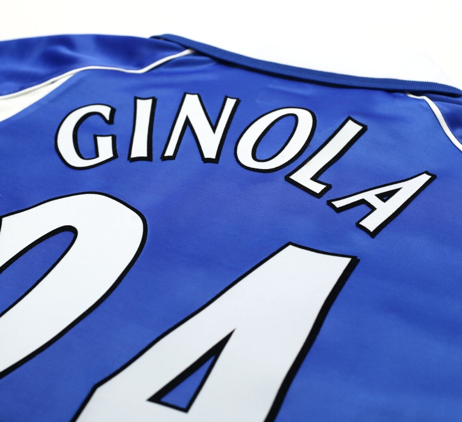 2000/02 GINOLA #24 Everton Vintage PUMA Home Football Shirt Jersey (L)