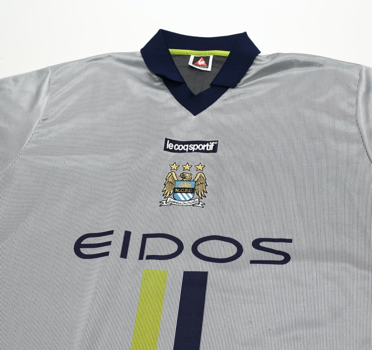 2000/02 HAALAND #15 Manchester City Vintage LCS Away Football Shirt (L) 42/44