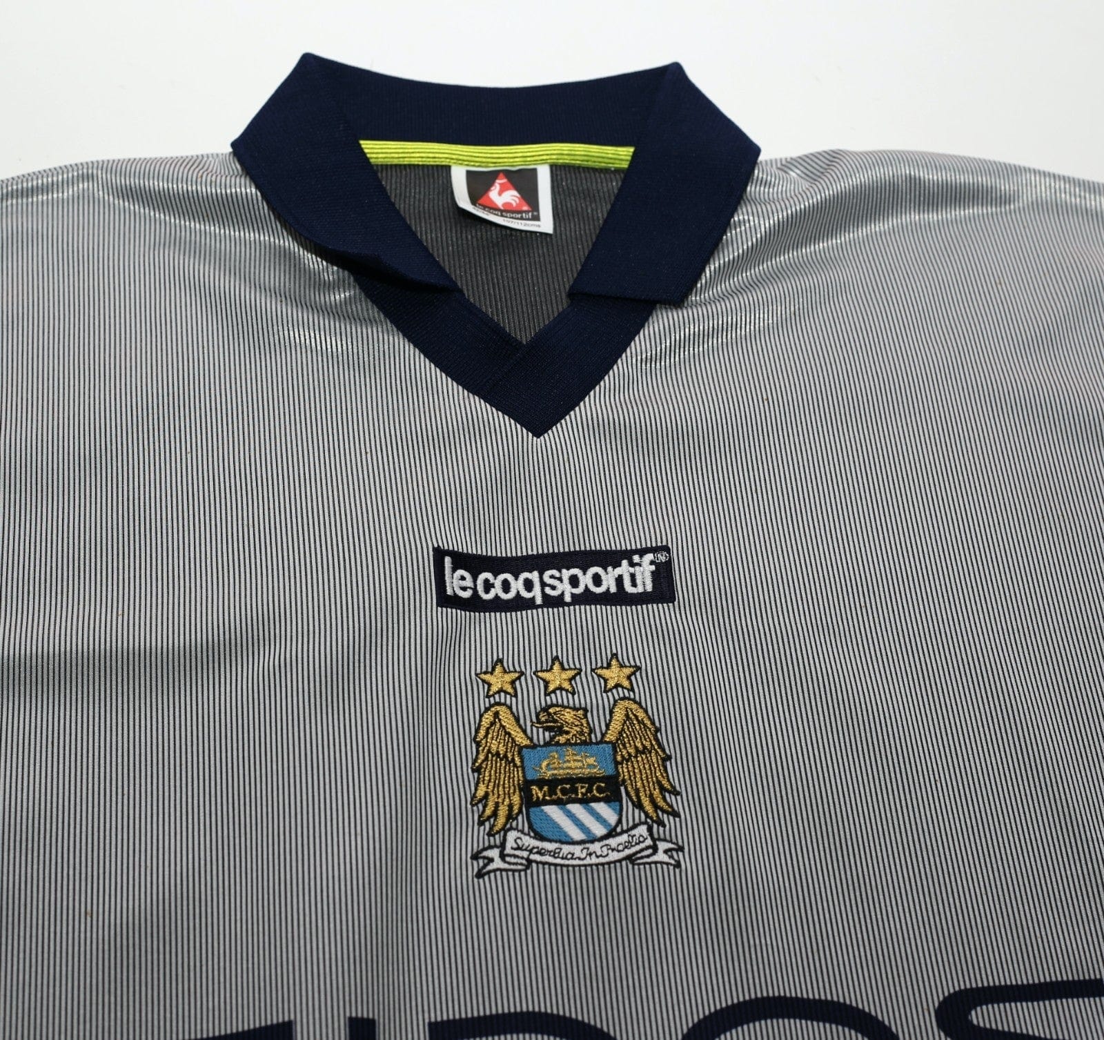 2000/02 HAALAND #15 Manchester City Vintage LCS Away Football Shirt (L) 42/44