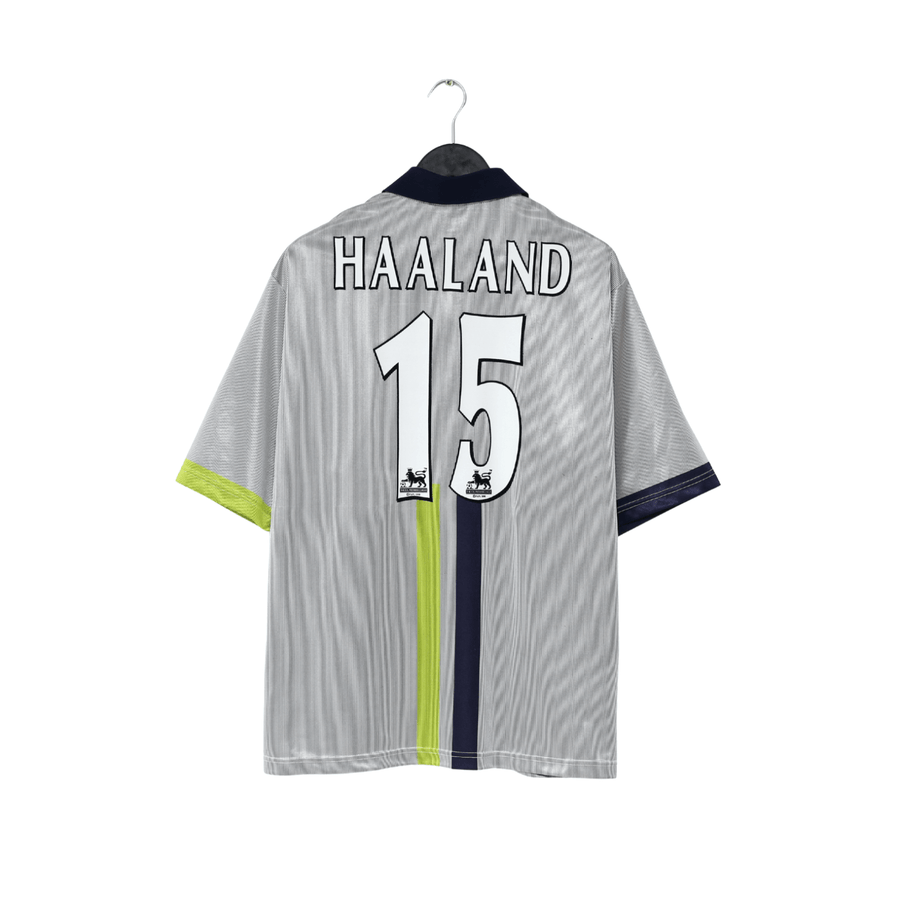 2000/02 HAALAND #15 Manchester City Vintage LCS Away Football Shirt (L) 42/44