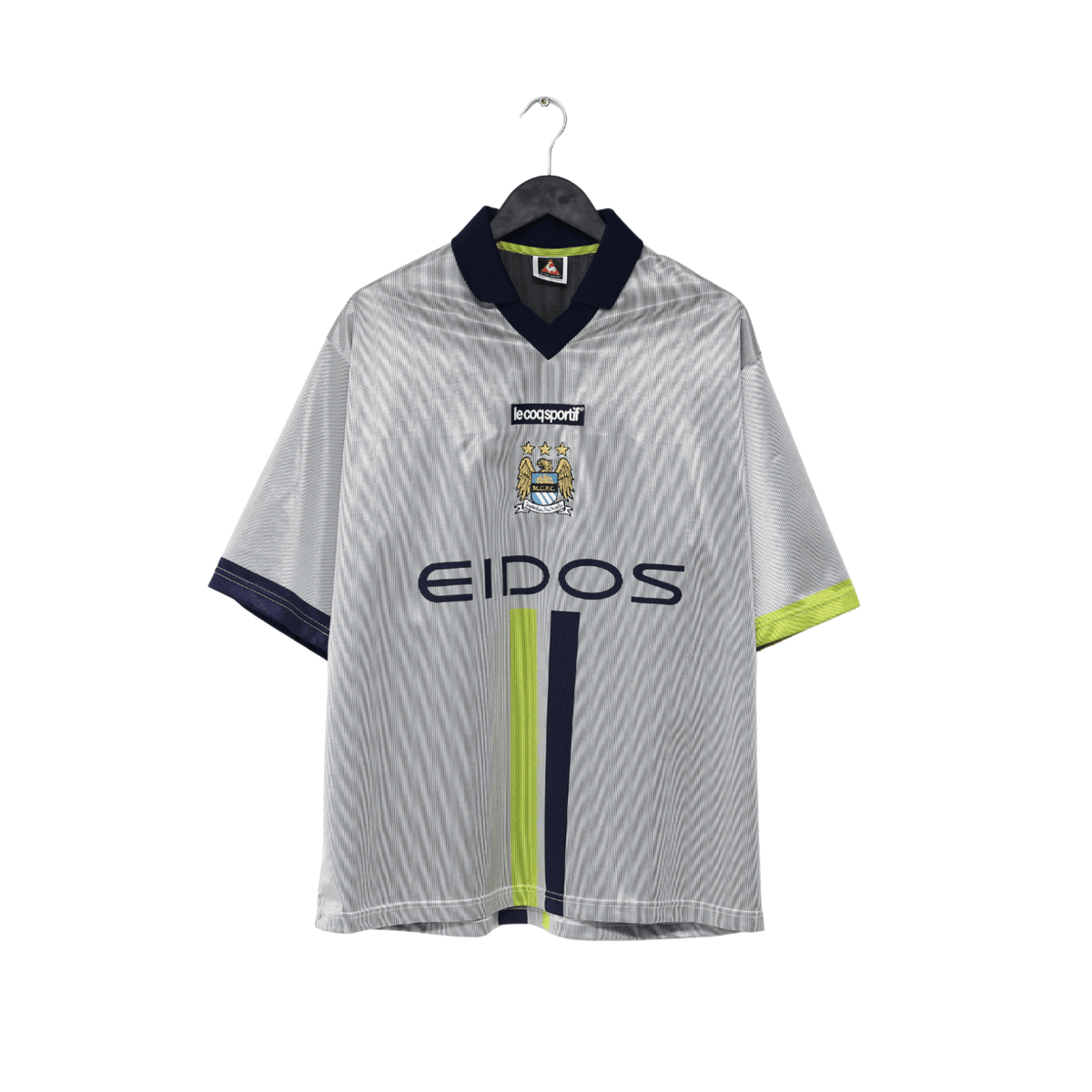 2000/02 HAALAND #15 Manchester City Vintage LCS Away Football Shirt (L) 42/44