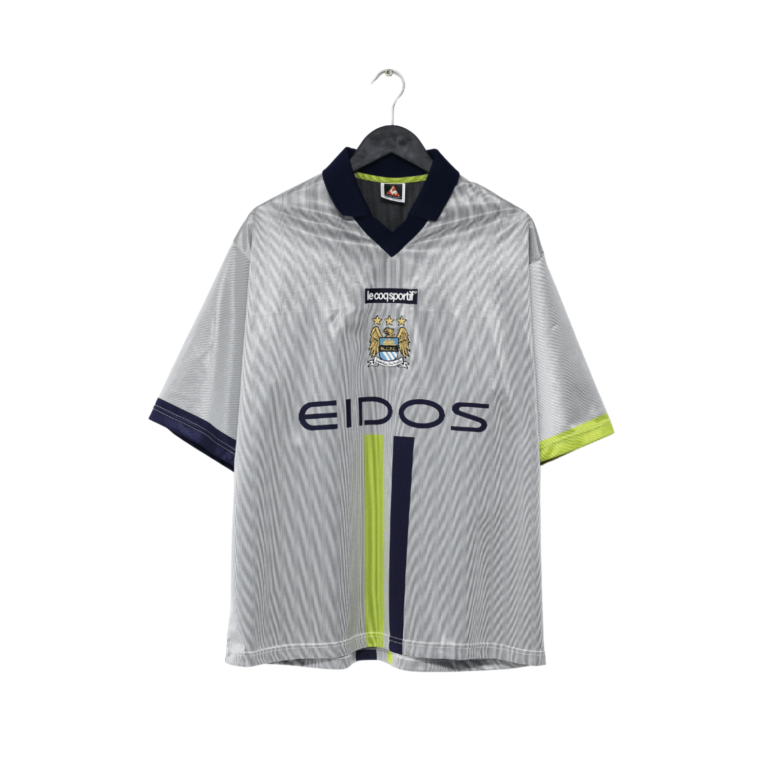 2000/02 HAALAND #15 Manchester City Vintage LCS Away Football Shirt (L) 42/44