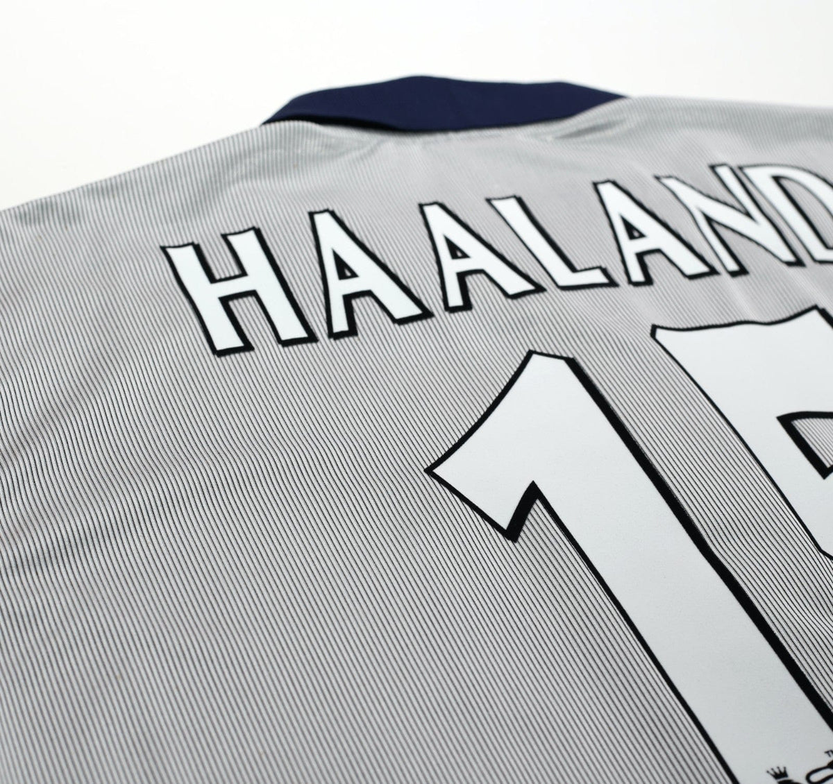 2000/02 HAALAND #15 Manchester City Vintage LCS Away Football Shirt (L) 42/44