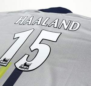 2000/02 HAALAND #15 Manchester City Vintage LCS Away Football Shirt (XXXL) 50/52