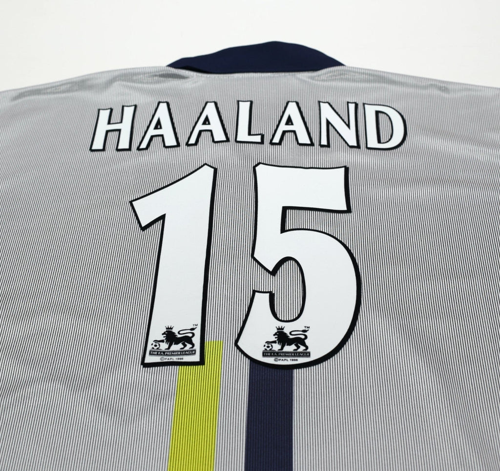 2000/02 HAALAND #15 Manchester City Vintage LCS Away Football Shirt (XXXL) 50/52
