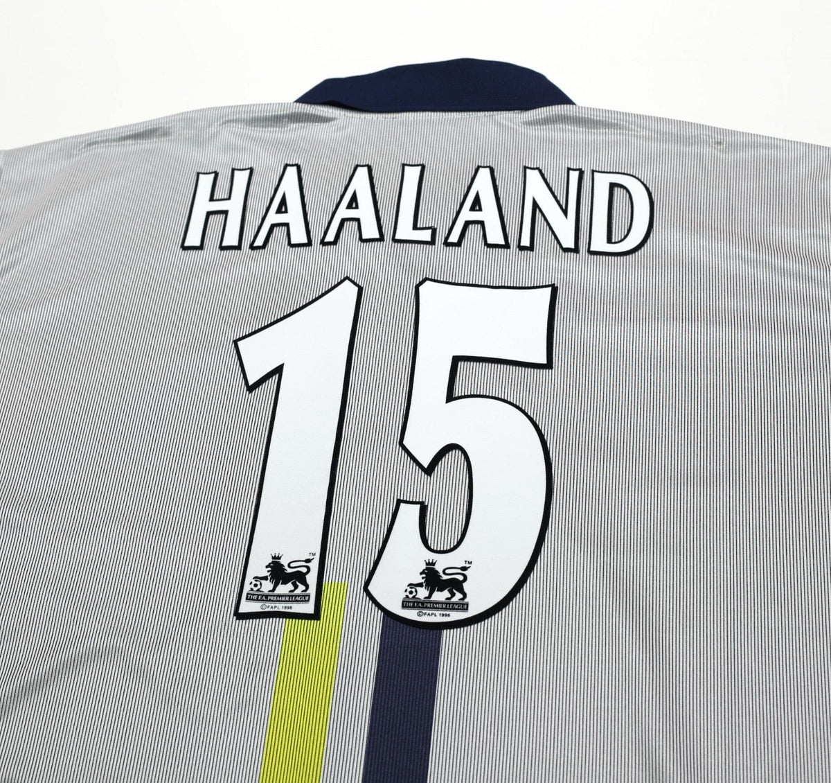 2000/02 HAALAND #15 Manchester City Vintage LCS Away Football Shirt (XXXL) 50/52