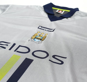 2000/02 HAALAND #15 Manchester City Vintage LCS Away Football Shirt (XXXL) 50/52