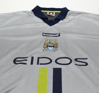 2000/02 HAALAND #15 Manchester City Vintage LCS Away Football Shirt (XXXL) 50/52