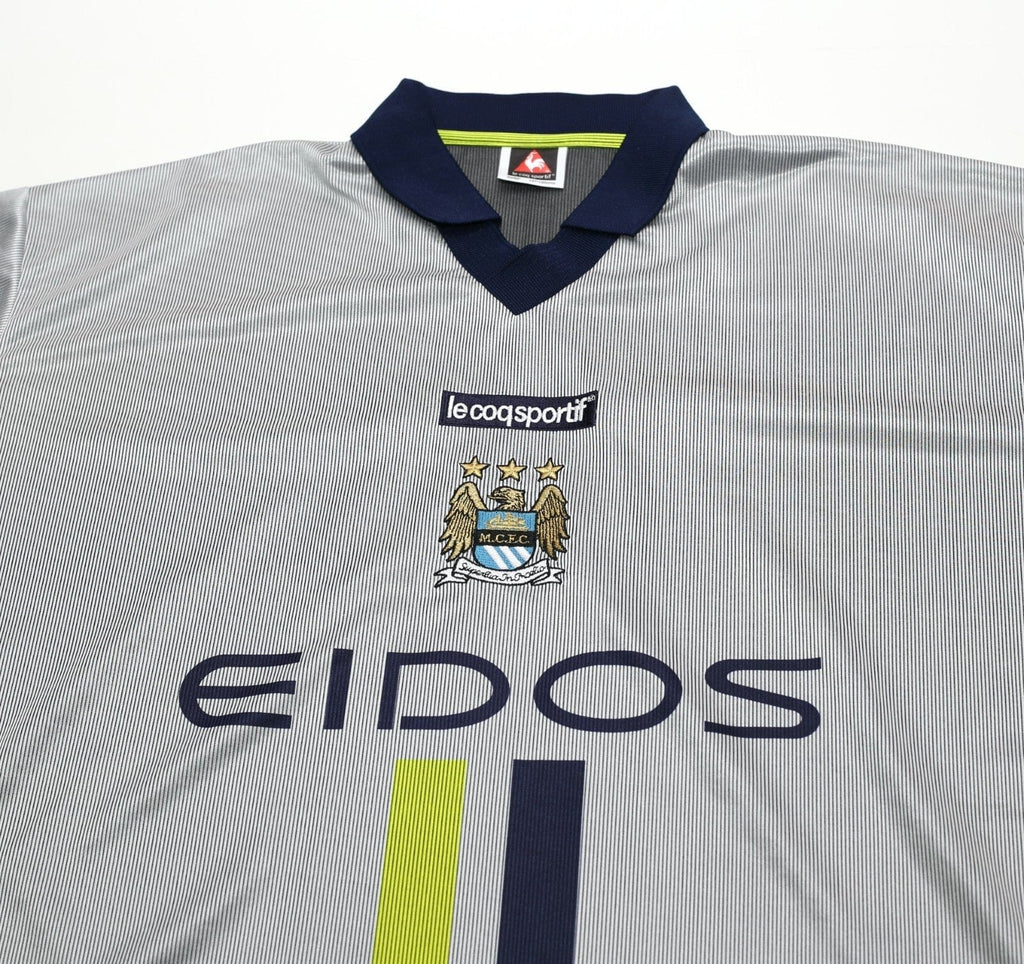2000/02 HAALAND #15 Manchester City Vintage LCS Away Football Shirt (XXXL) 50/52