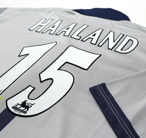 2000/02 HAALAND #15 Manchester City Vintage LCS Away Football Shirt (XXXL) 50/52