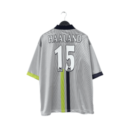 2000/02 HAALAND #15 Manchester City Vintage LCS Away Football Shirt (XXXL) 50/52