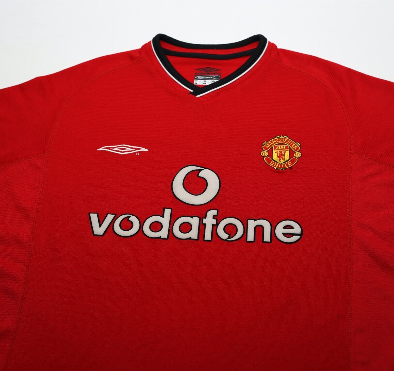 2000/02 KEANE #16 Manchester United Vintage Umbro Home Shirt (L)