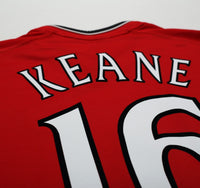 2000/02 KEANE #16 Manchester United Vintage Umbro Home Shirt (XL)