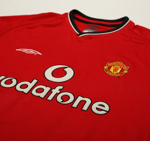 2000/02 KEANE #16 Manchester United Vintage Umbro Home Shirt (XL)