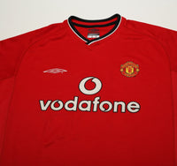 2000/02 KEANE #16 Manchester United Vintage Umbro Home Shirt (XL)