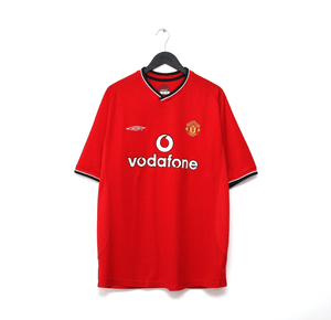 2000/02 KEANE #16 Manchester United Vintage Umbro Home Shirt (XL)