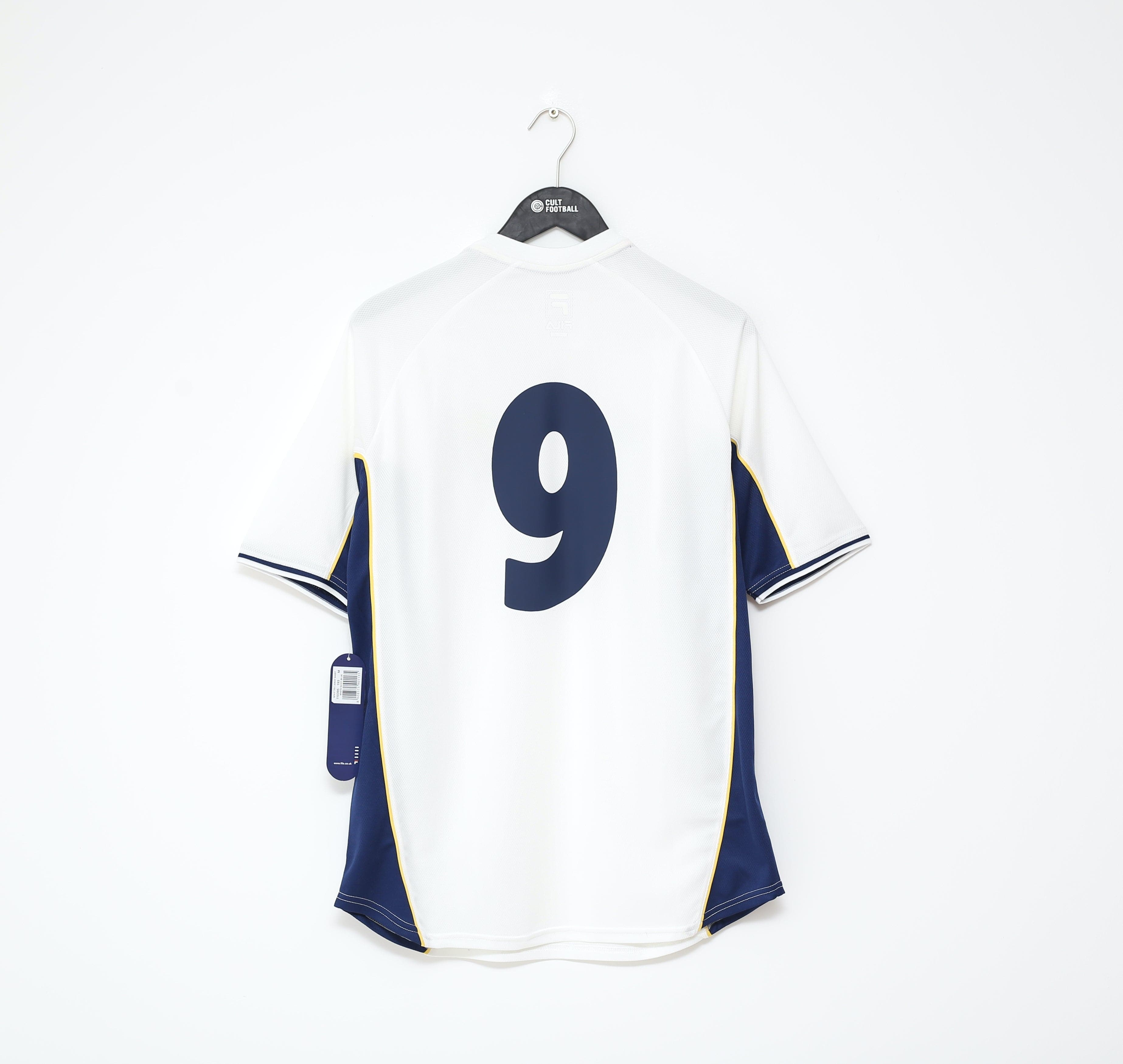 2000/02 Kevin GALLACHER #9 Scotland Vintage FILA Away Football Shirt (M) BNWT