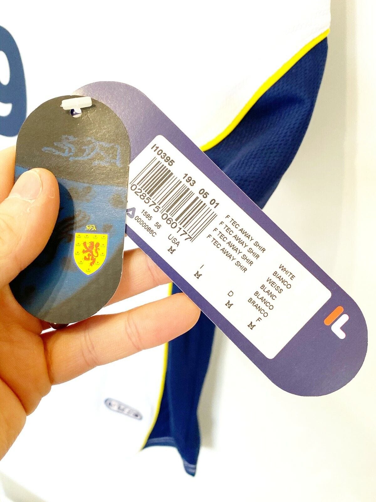 2000/02 Kevin GALLACHER #9 Scotland Vintage FILA Away Football Shirt (M) BNWT