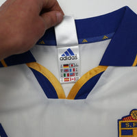 2000/02 Larsson #20 Sweden Vintage adidas Away Football Shirt (XL) Euro 2000