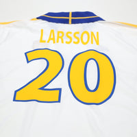 2000/02 Larsson #20 Sweden Vintage adidas Away Football Shirt (XL) Euro 2000