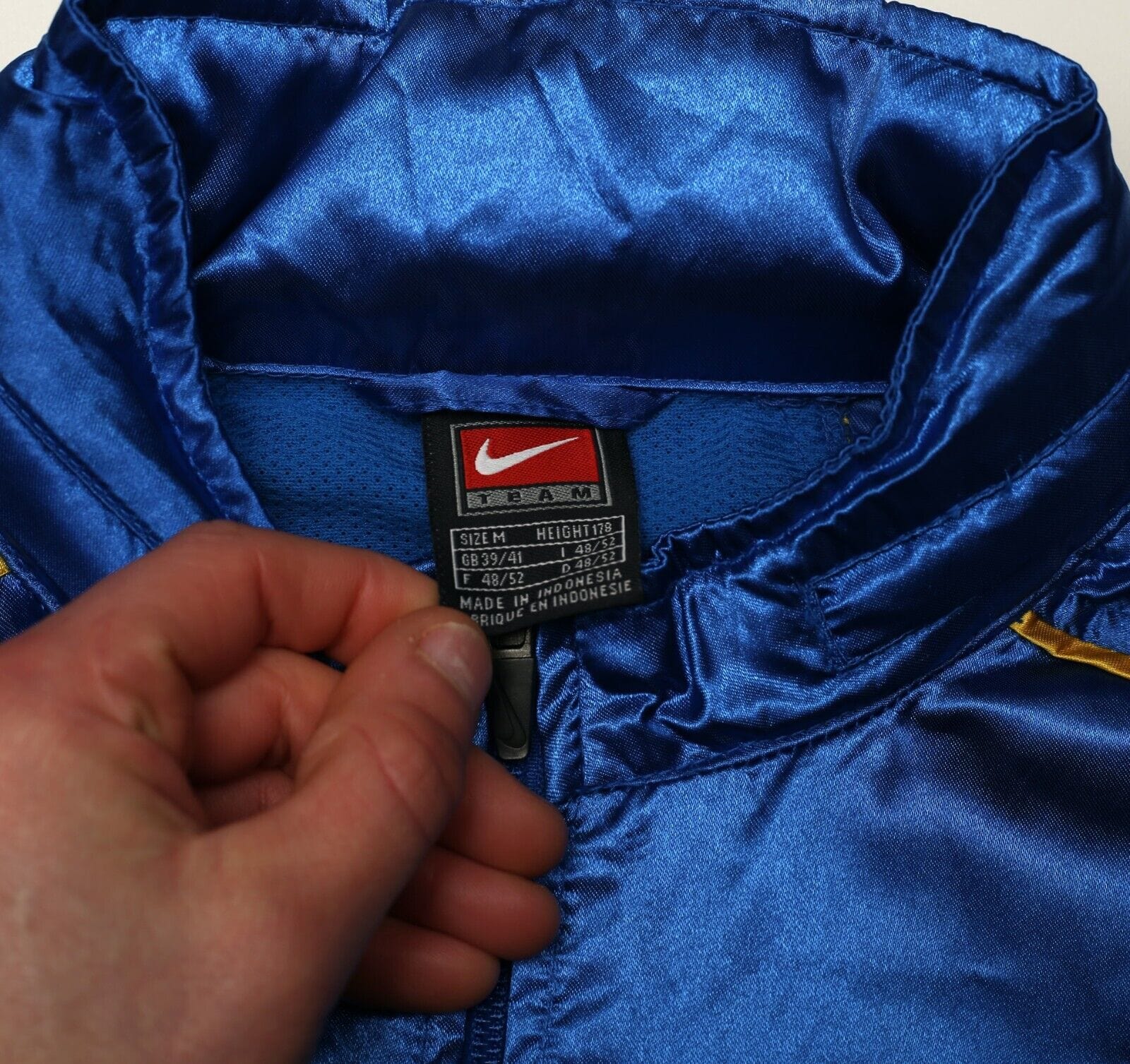 2000/02 LEEDS UNITED Vintage Nike Football Training Rain Jacket (M)