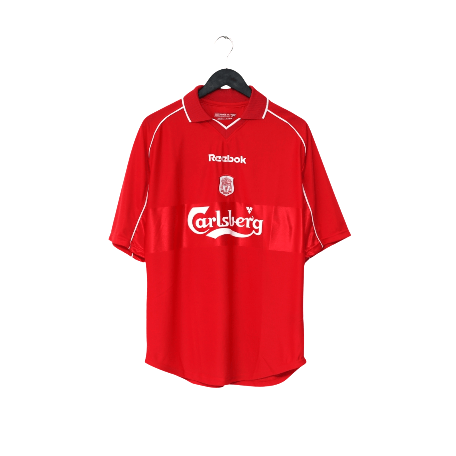 2000/02 Litmanen #37 Liverpool Vintage Reebok Home Football Shirt (M)