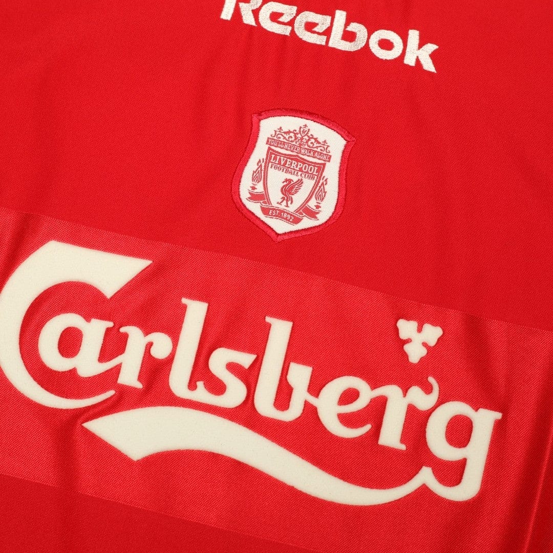 2000/02 Litmanen #37 Liverpool Vintage Reebok Home Football Shirt (M)