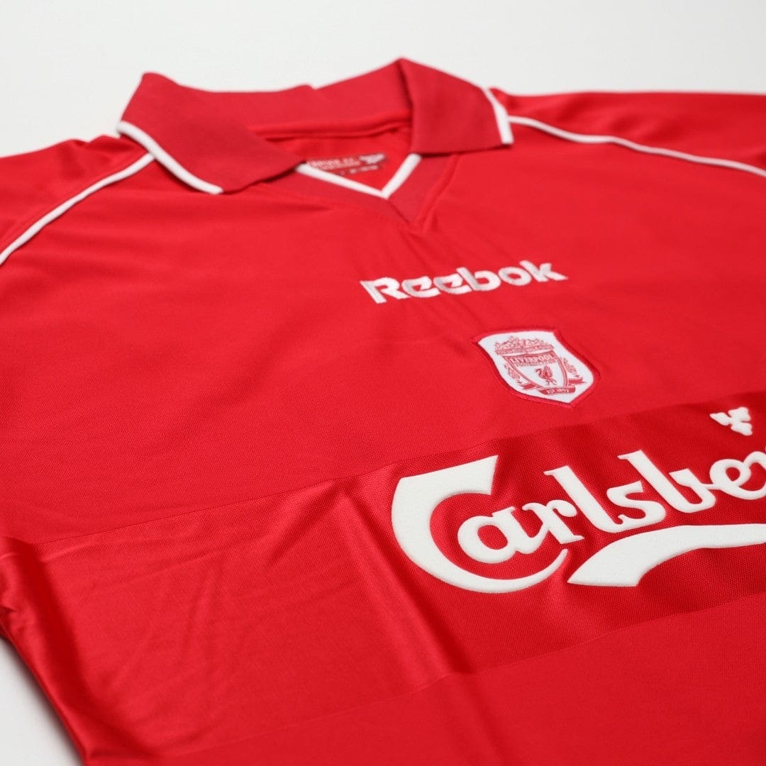 2000/02 Litmanen #37 Liverpool Vintage Reebok Home Football Shirt (M)