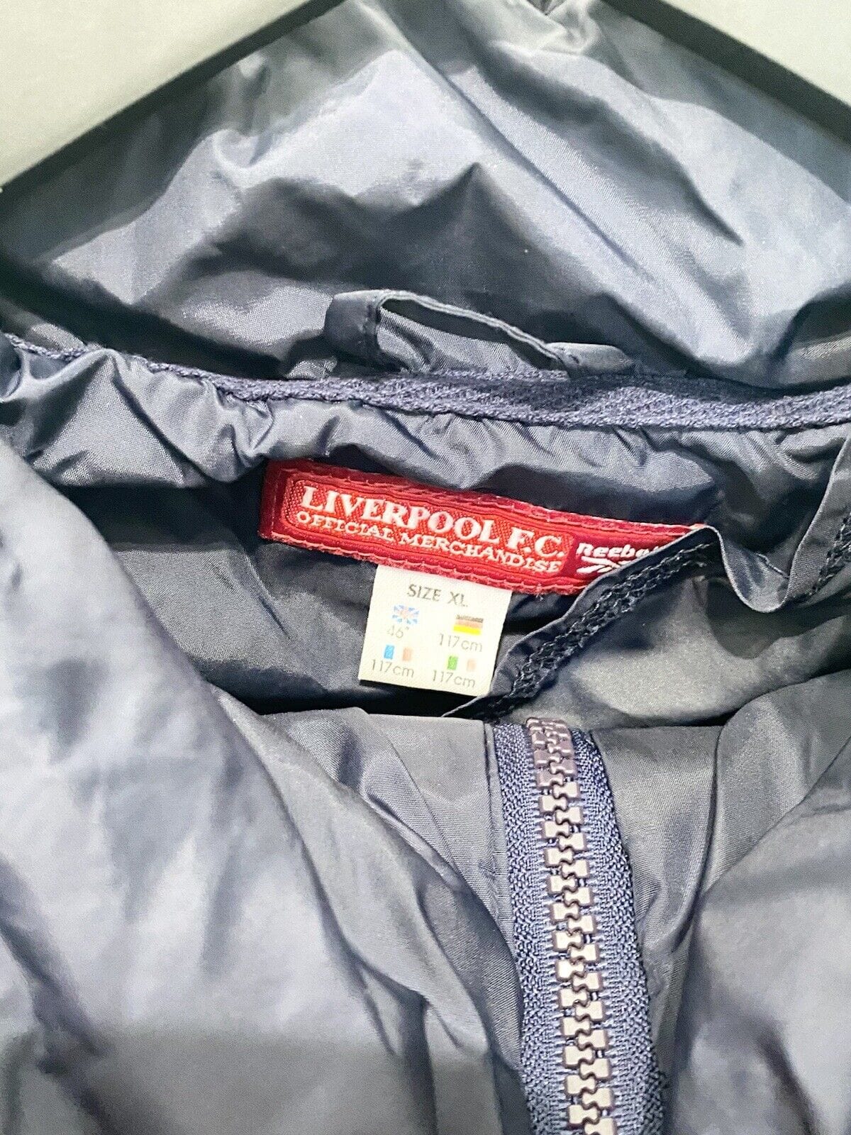 2000/02 LIVERPOOL Vintage Reebok Football Rain Coat training Jacket (XL/XXL)