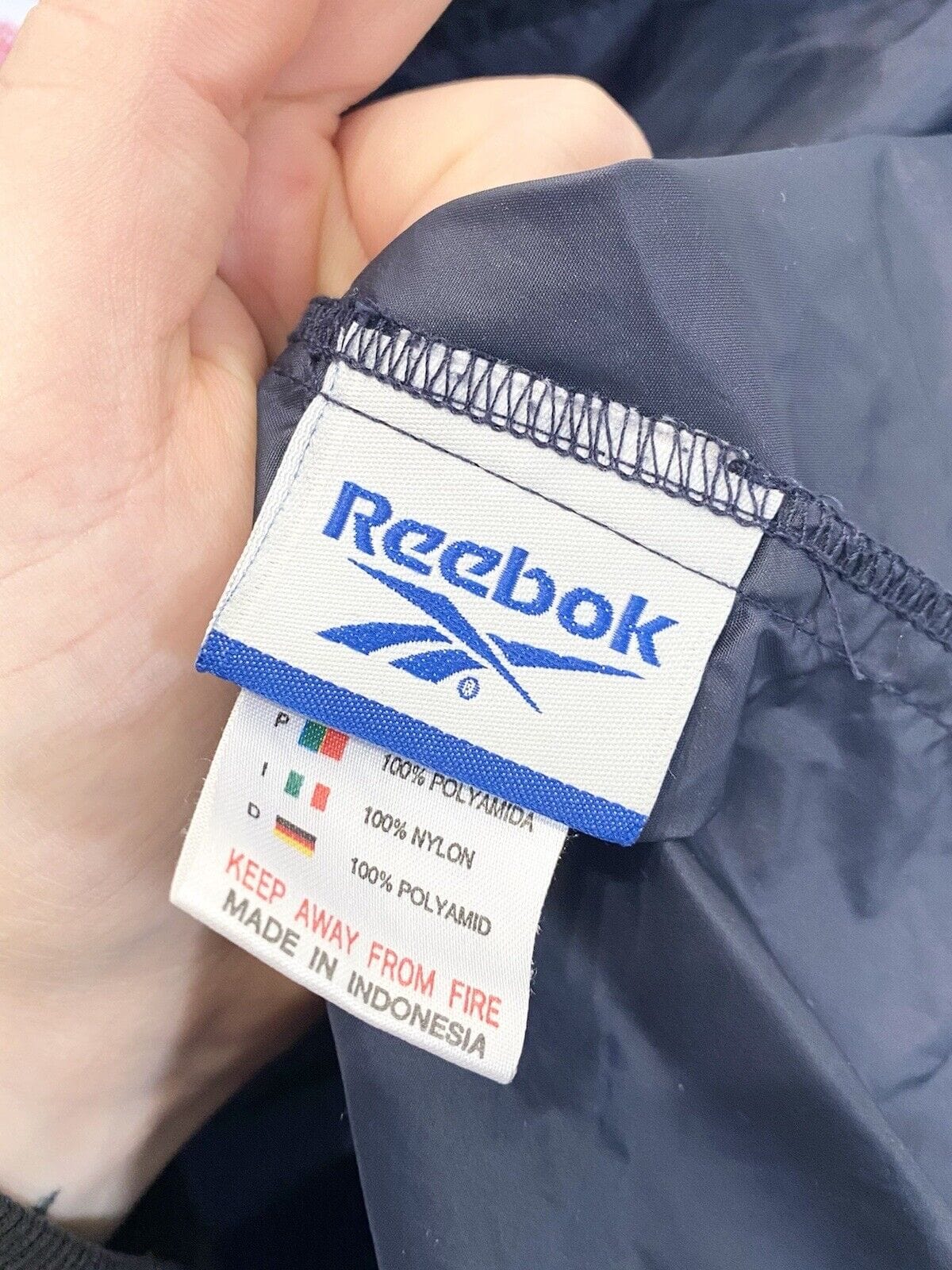 2000/02 LIVERPOOL Vintage Reebok Football Rain Coat training Jacket (XL/XXL)