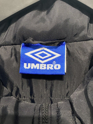 2000/02 MANCHESTER UNITED Vintage Umbro Bench Coat Jacket (M) Beckham Scholes