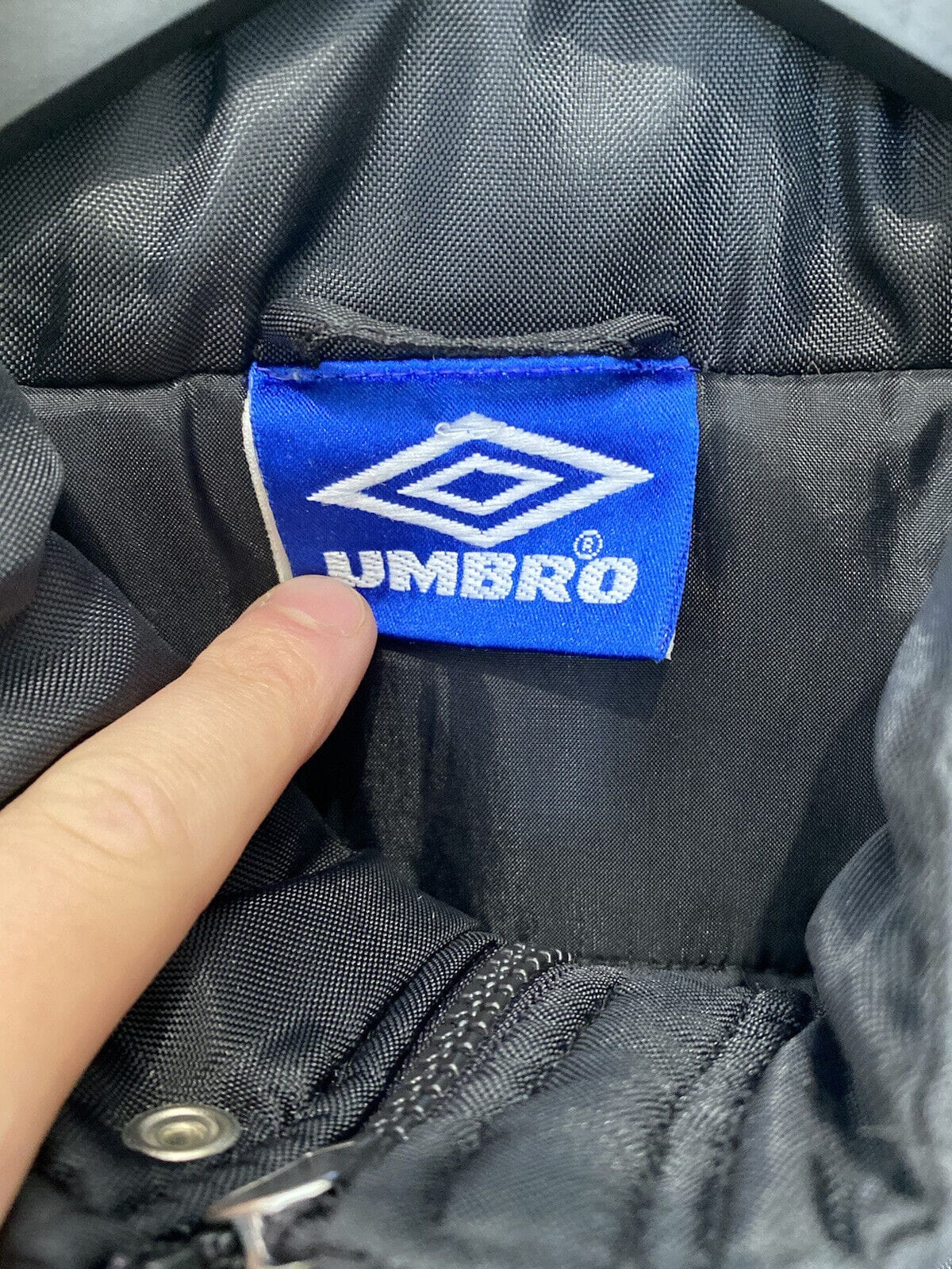 2000/02 MANCHESTER UNITED Vintage Umbro Bench Coat Jacket (M/L) Beckham Scholes