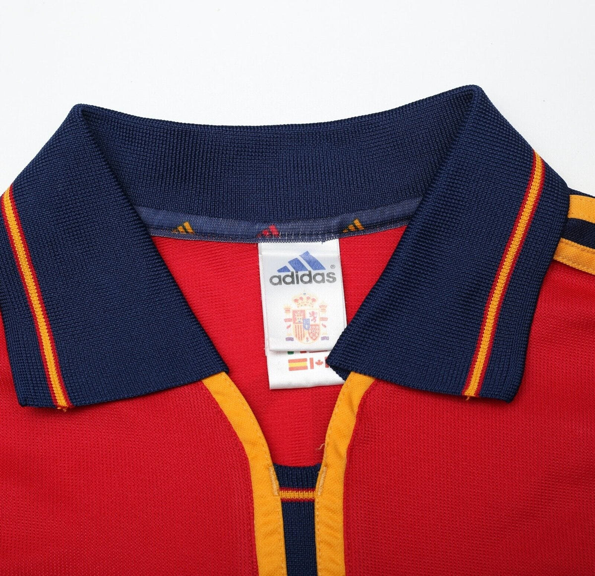 2000/02 MENDIETA #16 Spain Vintage adidas Home Football Shirt (XL) Euro 2000