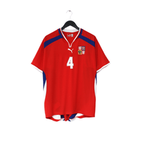 2000/02 NEDVED #4 Czech Republic Vintage PUMA Home Football Shirt (L) Euro 2000