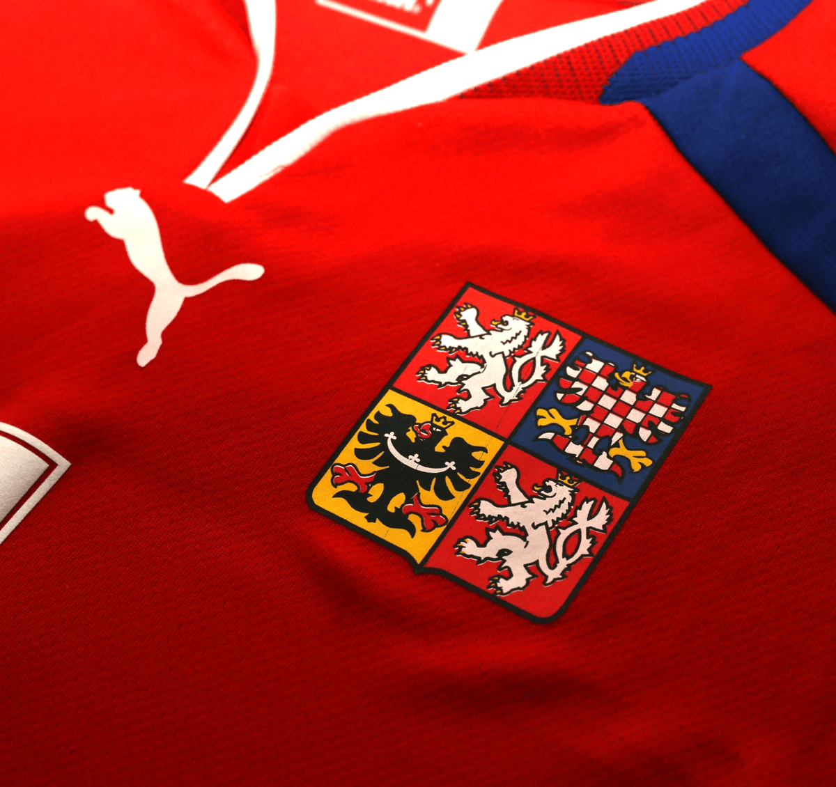 2000/02 NEDVED #4 Czech Republic Vintage PUMA Home Football Shirt (L) Euro 2000
