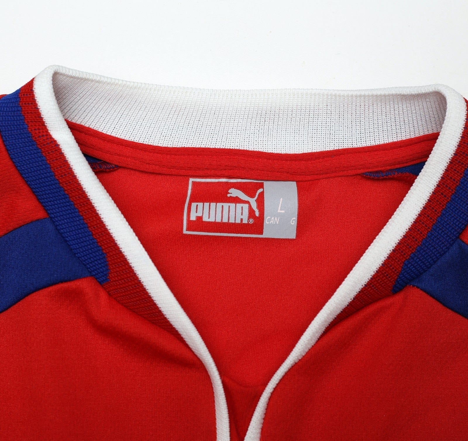 2000/02 NEDVED #4 Czech Republic Vintage PUMA Home Football Shirt (L) Euro 2000