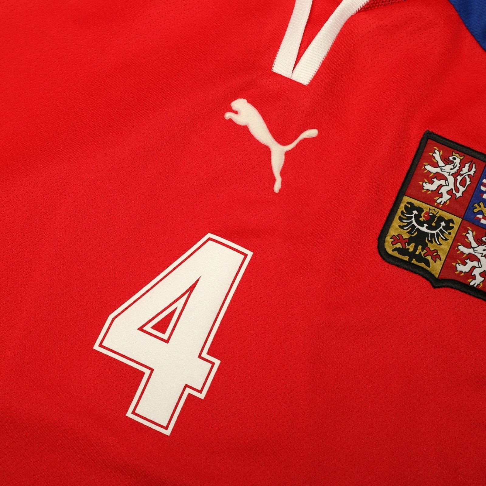 2000/02 Nedved #4 Czech Republic Vintage Puma Home Football Shirt (L) Euro 2000