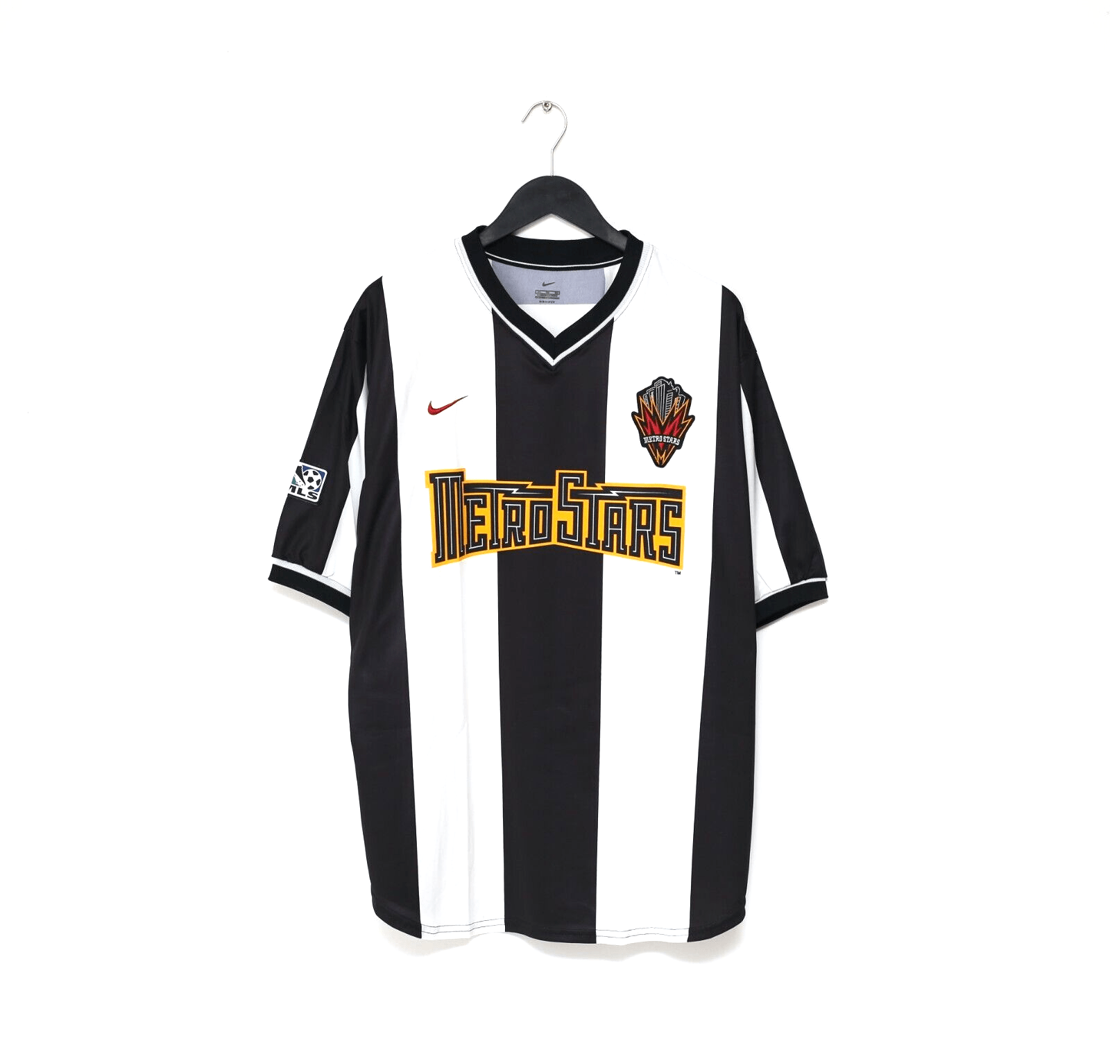 2000/02 NEW YORK/NEW JERSEY METROSTARS Vintage Nike Away Football Shirt (XL) MLS