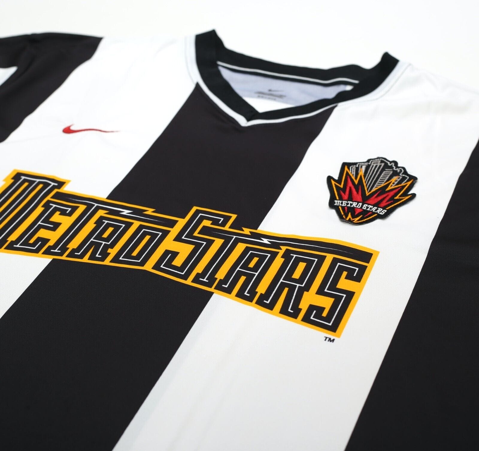 2000/02 NEW YORK/NEW JERSEY METROSTARS Vintage Nike Away Football Shirt (XL) MLS