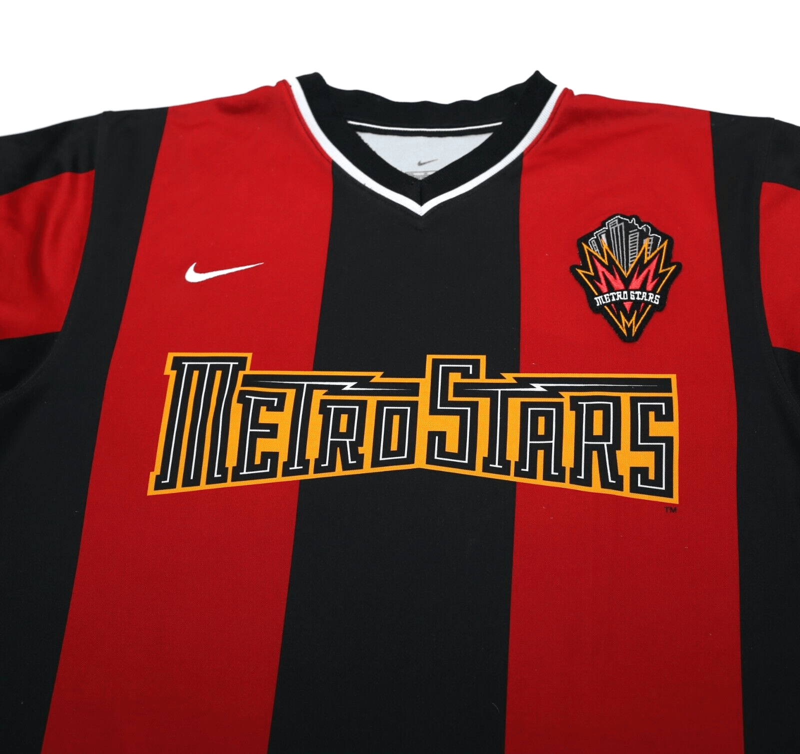 2000/02 NEW YORK/NEW JERSEY METROSTARS Vintage Nike Home Football Shirt (M) MLS