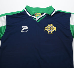 2000/02 NORTHERN IRELAND Vintage Patrick Away Football Shirt (Y/XS) 32/34