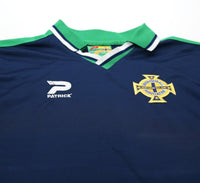 2000/02 NORTHERN IRELAND Vintage Patrick Away Football Shirt (Y/XS) 32/34