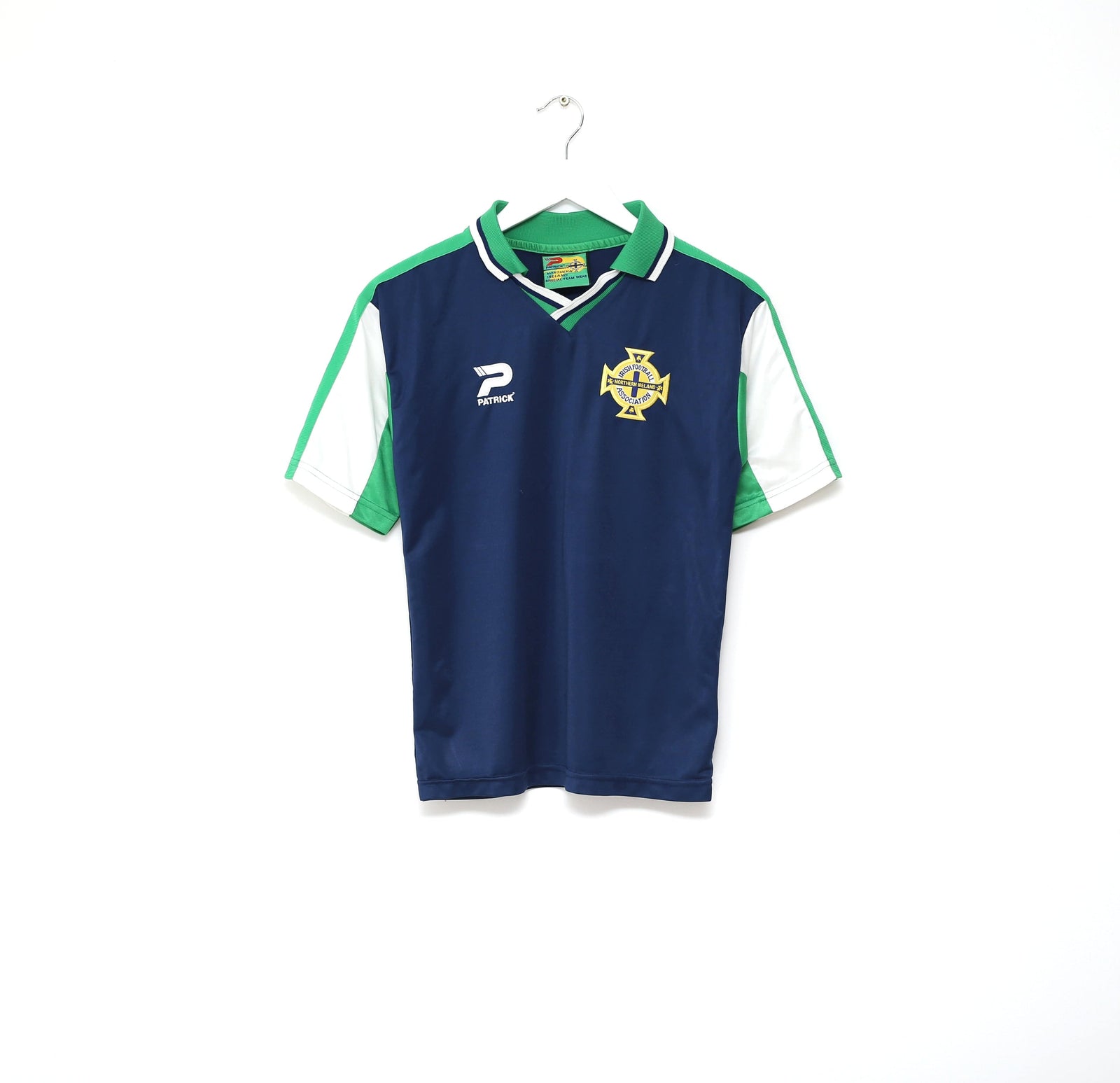 2000/02 NORTHERN IRELAND Vintage Patrick Away Football Shirt (Y/XS) 32/34